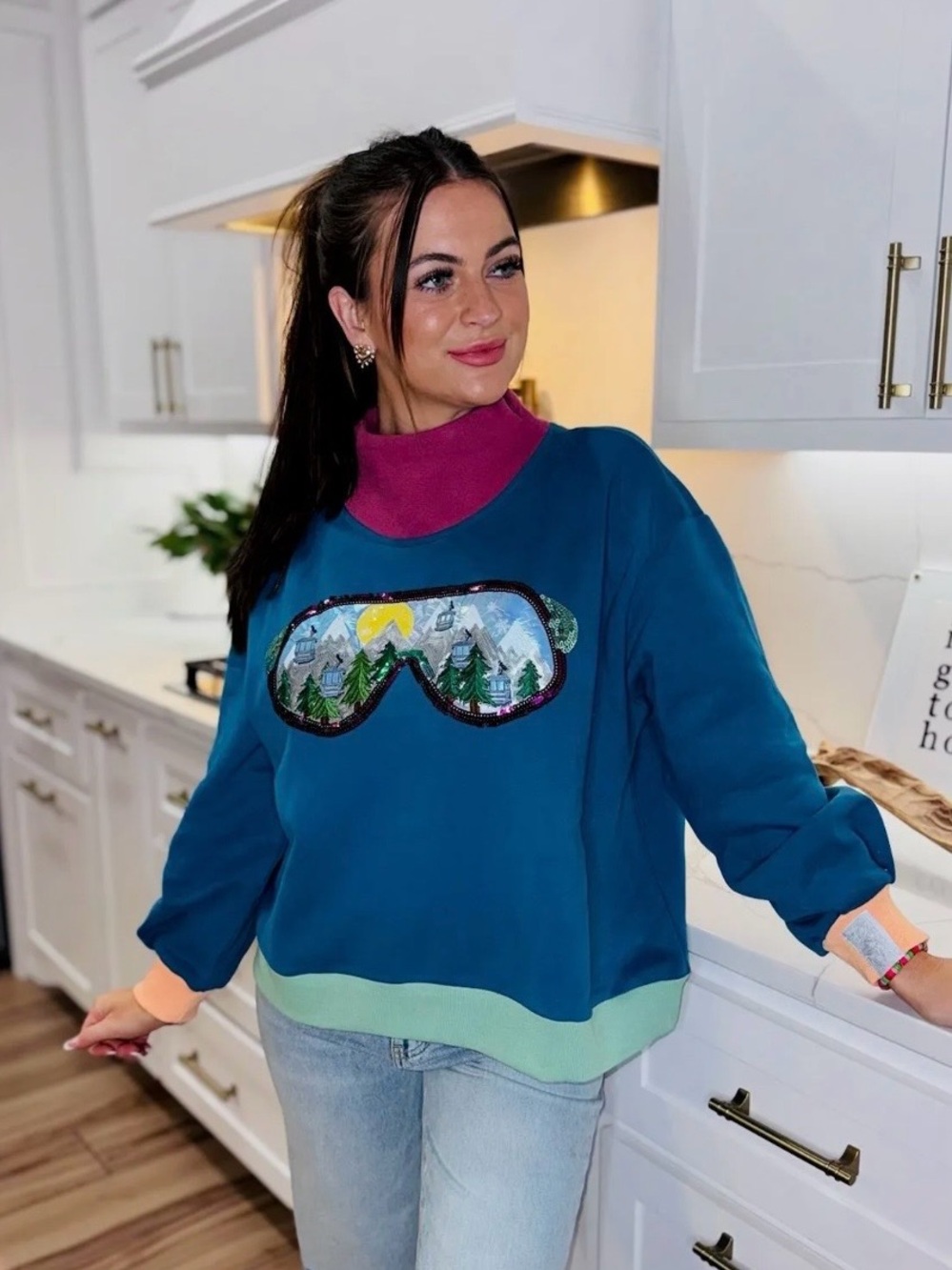 Queen of Sparkles | Ski Sweatshirt